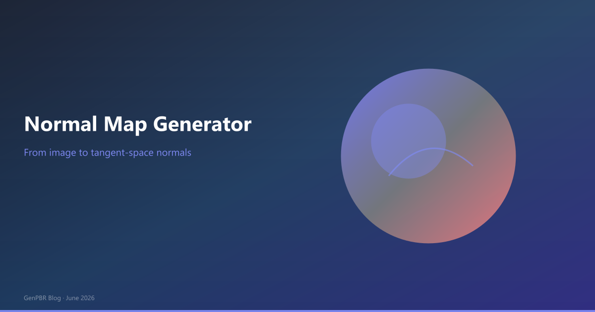 Normal map generator guide: from image to tangent-space normals with 3D preview