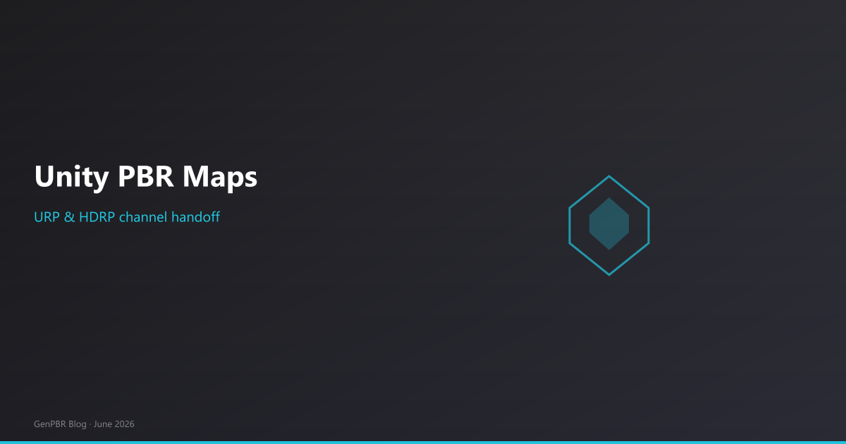 Unity PBR texture maps: URP and HDRP import checklist after online generation